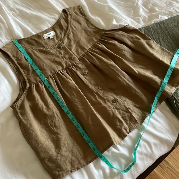 Ozma Emmy Top in Laundered Linen - Picture 7 of 7